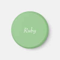 Green Apple Personalised Magnet