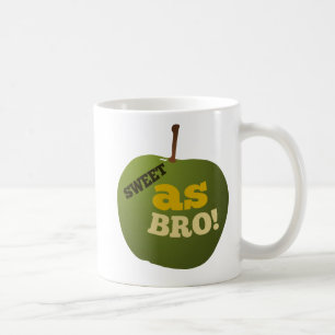 Green apple SWEET AS BRO Coffee Mug