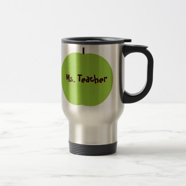 Green Apple Teacher Mug (Right)