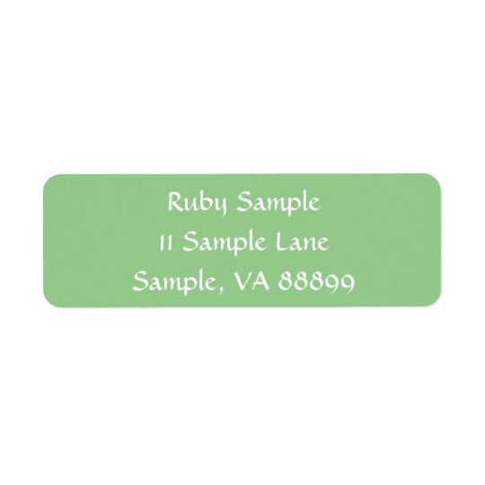 Green Apple Template Address Labels
