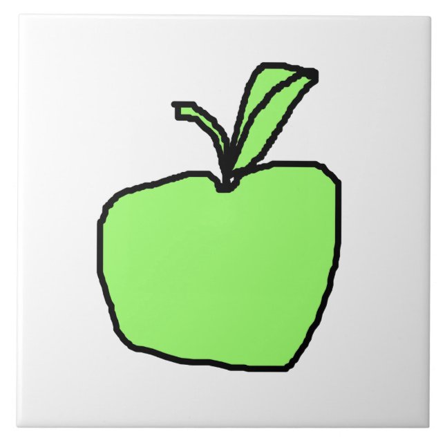 Green Apple. Tile (Front)
