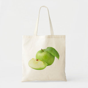 Green apple tote bag