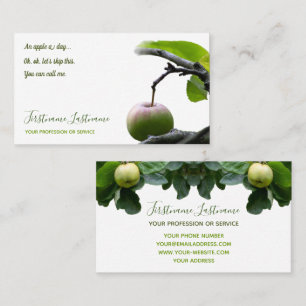 Green apple tree doctor´s office medical centre business card
