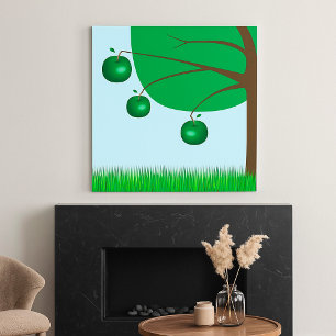 Green Apple Tree Poster