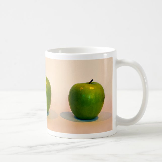 Green Apple Trio Coffee Mug (Right)