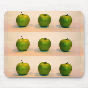 Green Apple Trio Mouse Mat