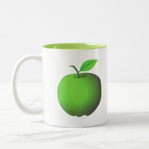 Green Apple Two-Tone Coffee Mug
