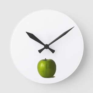 Green Apple wc arc2 Round Clock
