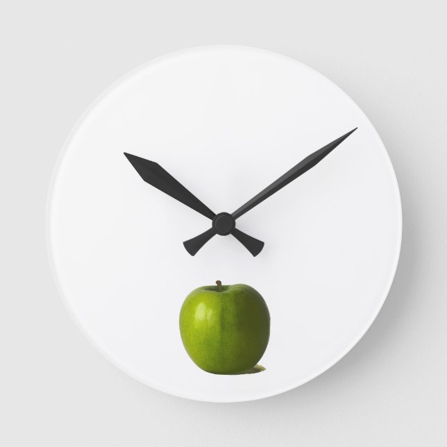 Green Apple wc arc2 Round Clock (Front)