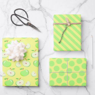 Green Apple Wrapping Paper Set