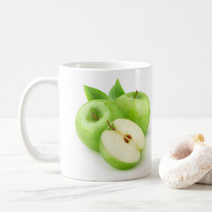 Green apples coffee mug