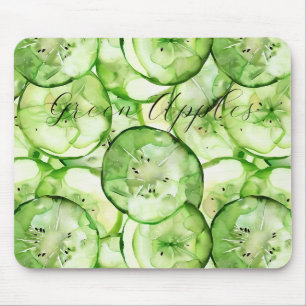 Green Apples Fruit Mouse Mat