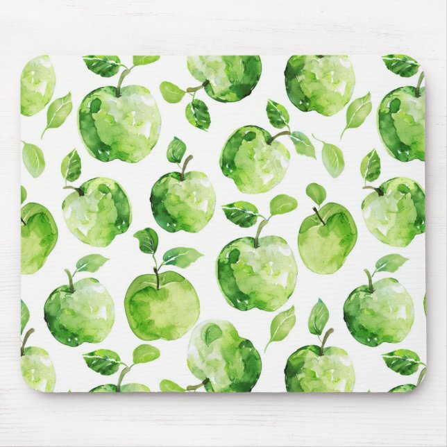 Green Apples Mouse Mat (Front)