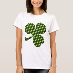 Green Argyle Lucky Shamrock Women's T-Shirt