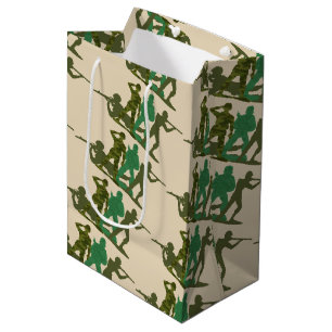 Green Army Action Men  Medium Gift Bag