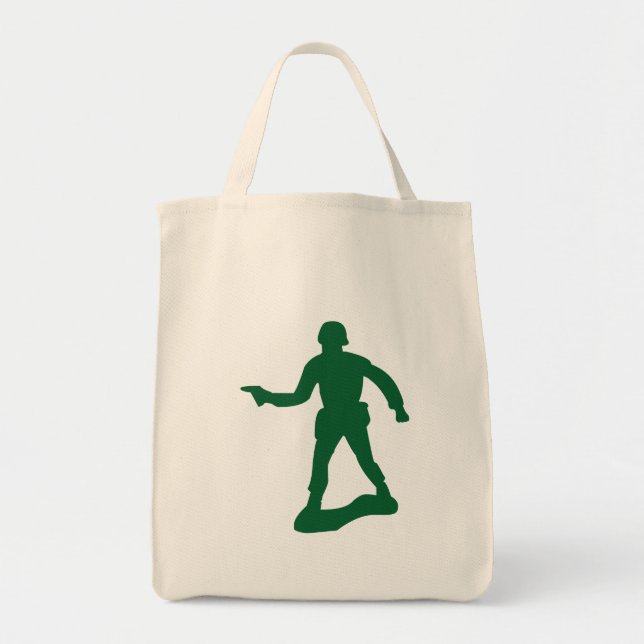 Green Army Man Tote Bag (Front)