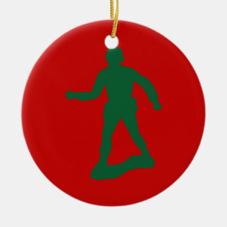 Green Army Men Ceramic Tree Decoration