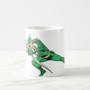 Green Arrow Crouches Coffee Mug