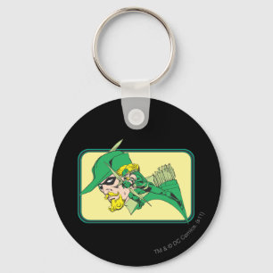 Green Arrow Head Shot Key Ring