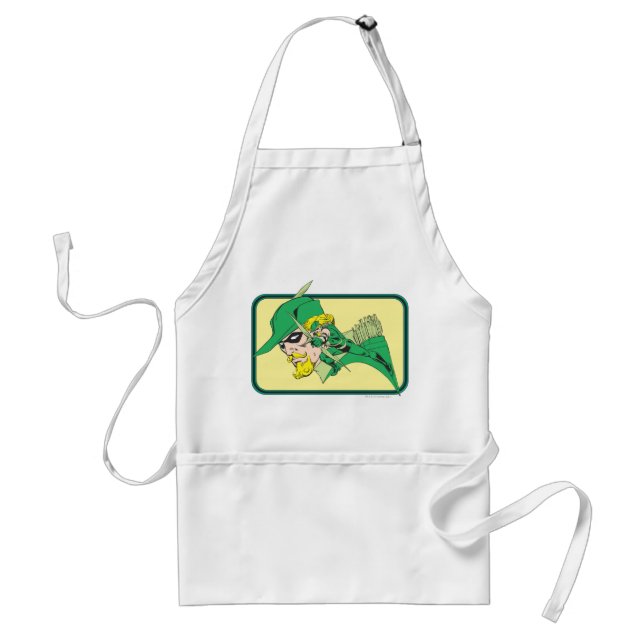 Green Arrow Head Shot Standard Apron (Front)