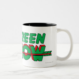 Green Arrow Logo 2 Two-Tone Coffee Mug