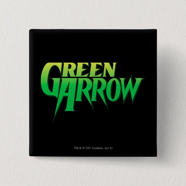 Green Arrow logo 3 15 Cm Square Badge (Front)