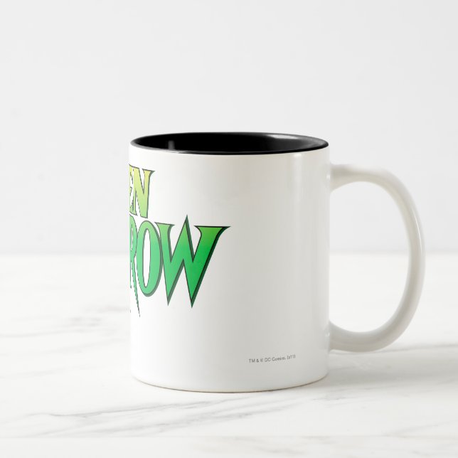 Green Arrow Logo 3 Two-Tone Coffee Mug (Right)