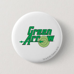 Green Arrow Logo 6 Cm Round Badge