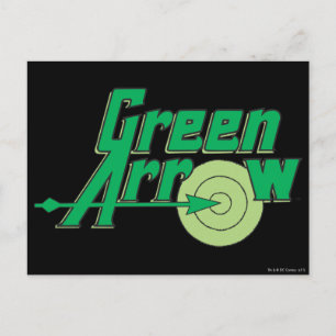 Green Arrow Logo Postcard