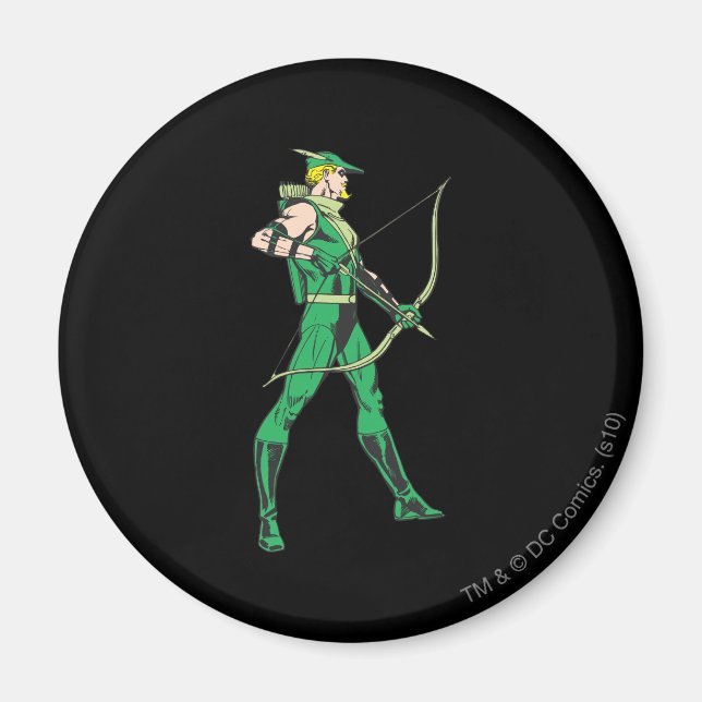 Green Arrow Profile Magnet (Front)