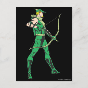 Green Arrow Profile Postcard