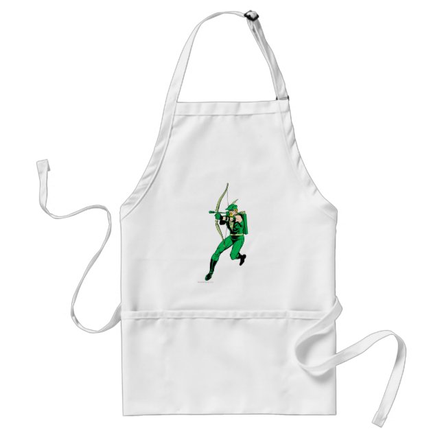 Green Arrow Shooting Arrow Standard Apron (Front)