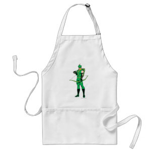 Green Arrow Standing with Bow Standard Apron