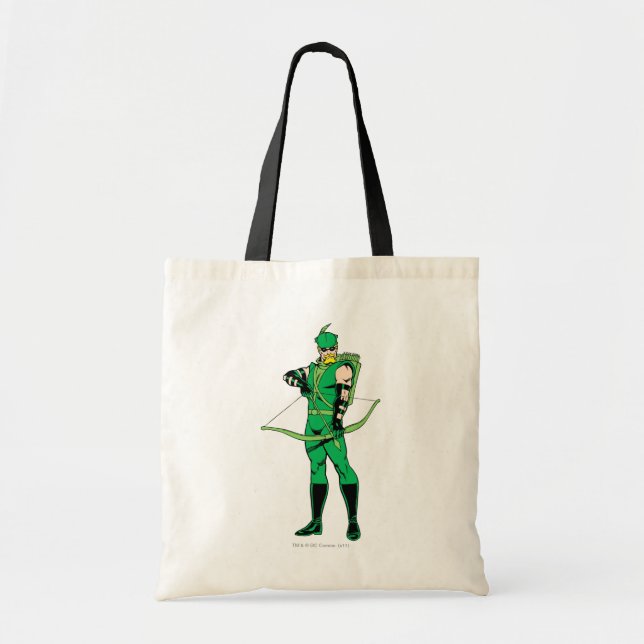Green Arrow Standing with Bow Tote Bag (Front)