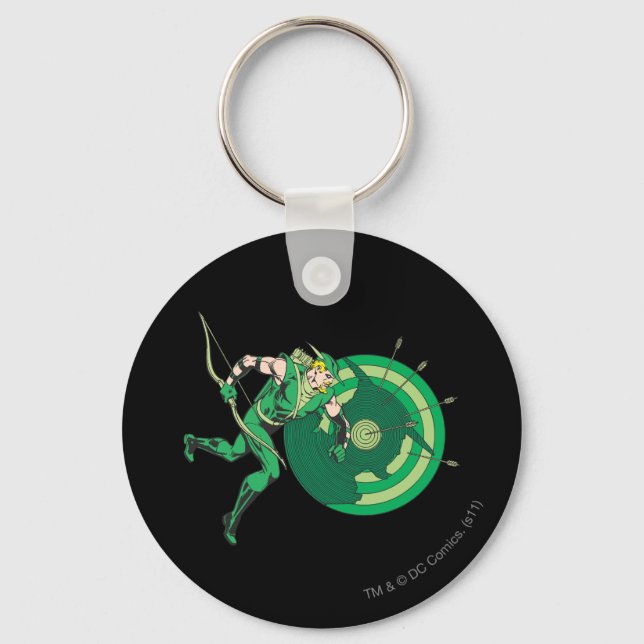 Green Arrow with Target 2 Key Ring (Front)
