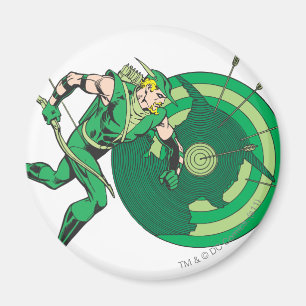 Green Arrow with Target 2 Magnet