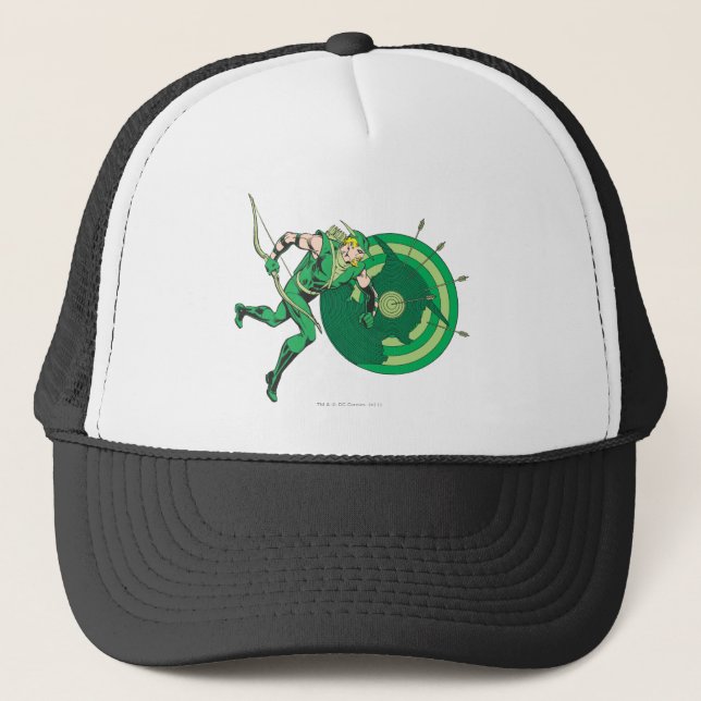 Green Arrow with Target 2 Trucker Hat (Front)