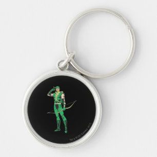 Green Arrow with Target Key Ring