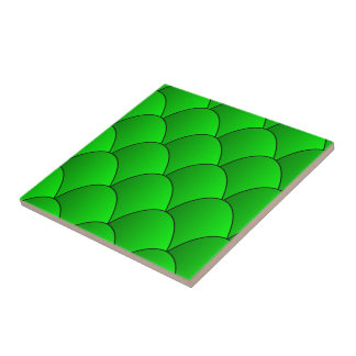 Green Art Deco Design Tile