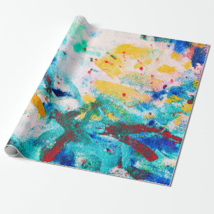 Green Artistic Canva. Purple Cool Illustration. Or Wrapping Paper