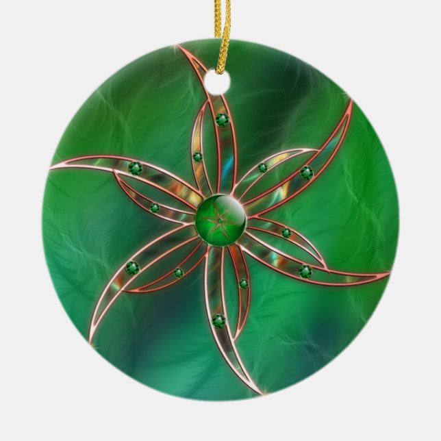 Green As the Grass Ornament (Front)