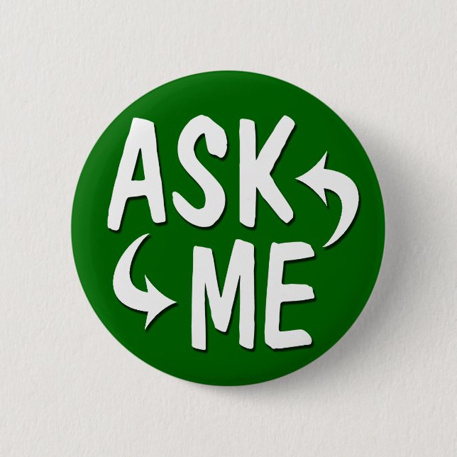 Green Ask Me Button / Arrows (Front)