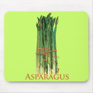 Green Asparagus Mouse Mat