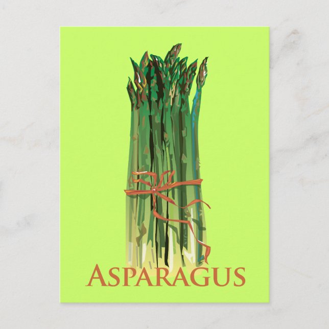 Green Asparagus Postcard (Front)