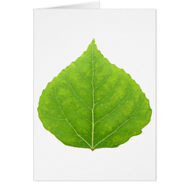 Green Aspen Leaf #11 (Front)