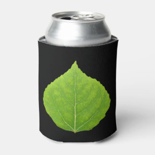 Green Aspen Leaf #11 Can Cooler