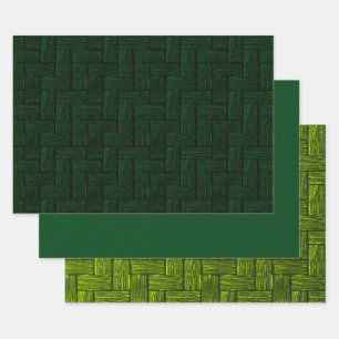 Green Assortment Wrapping Paper