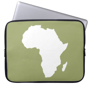 Green Audacious Africa Laptop Sleeve
