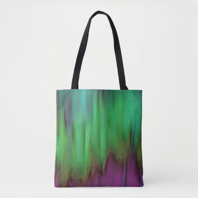 Green Aurora Borealis Tote Bag (Front)