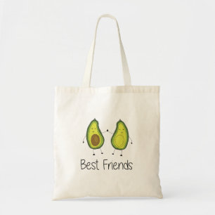 Green Avocado Cartoon Friendship Image Friend Art  Tote Bag